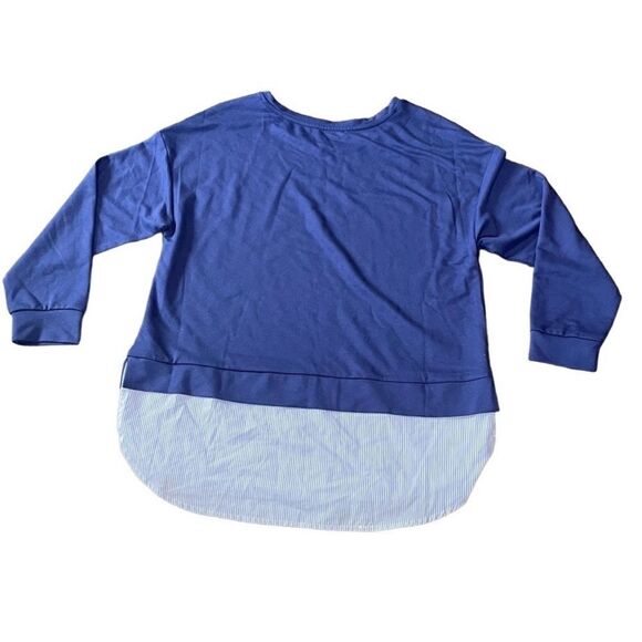 RICKI’S BLUE Tunic Long Sleeve Top Size Medium - Picture 2 of 6